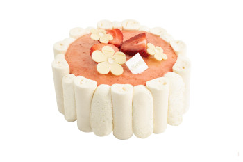 Vacherin Fraise Vanille TU - 6 parts